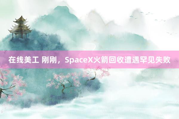 在线美工 刚刚，SpaceX火箭回收遭遇罕见失败