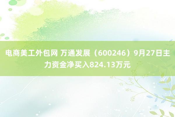 电商美工外包网 万通发展（600246）9月27日主力资金净买入824.13万元